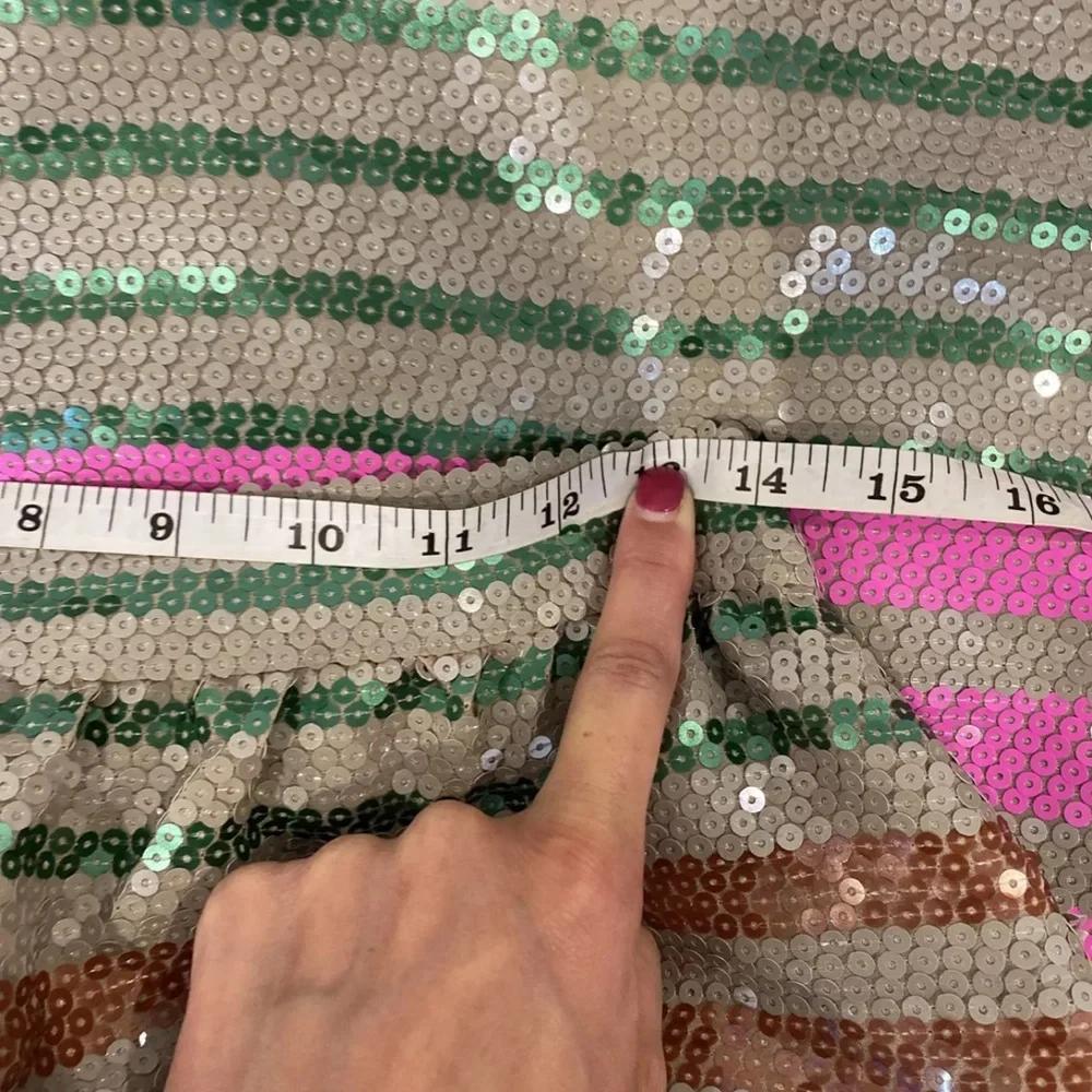 J.Crew Collection striped sequin skirt size 6 EUC